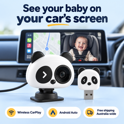 Backseat Buddy Baby Car Camera with Wireless CarPlay