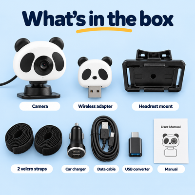Backseat Buddy Baby Car Camera with Wireless CarPlay
